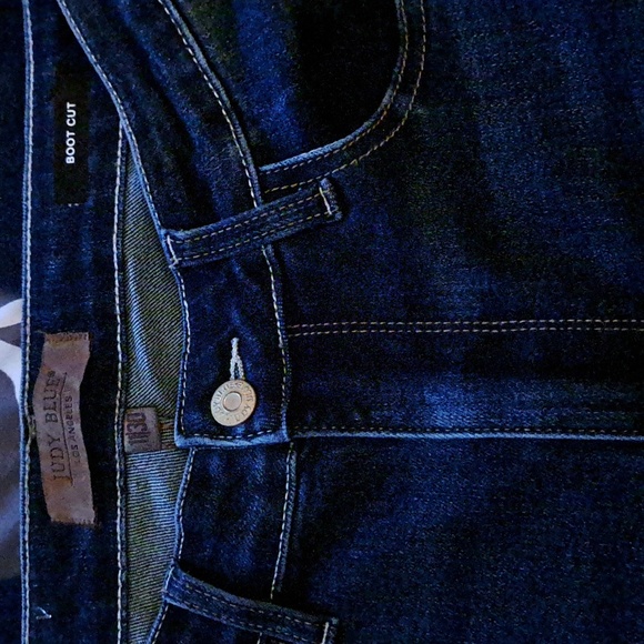 Judy Blue High Waist Cargo Bootcut Denim Jeans - Picture 8 of 8